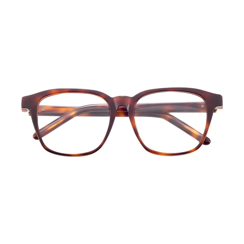 Wholesale High Quality Stylish Metal Acetic Acid Eyeglass Men Women Metal Acetate Eyewear Frame Square Glasses