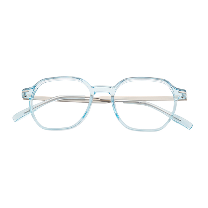 Custom Comfortable Durable Unisex Eyeglasses Frames Acetate Spectacle Frame Multi-Color Half Titanium Frame