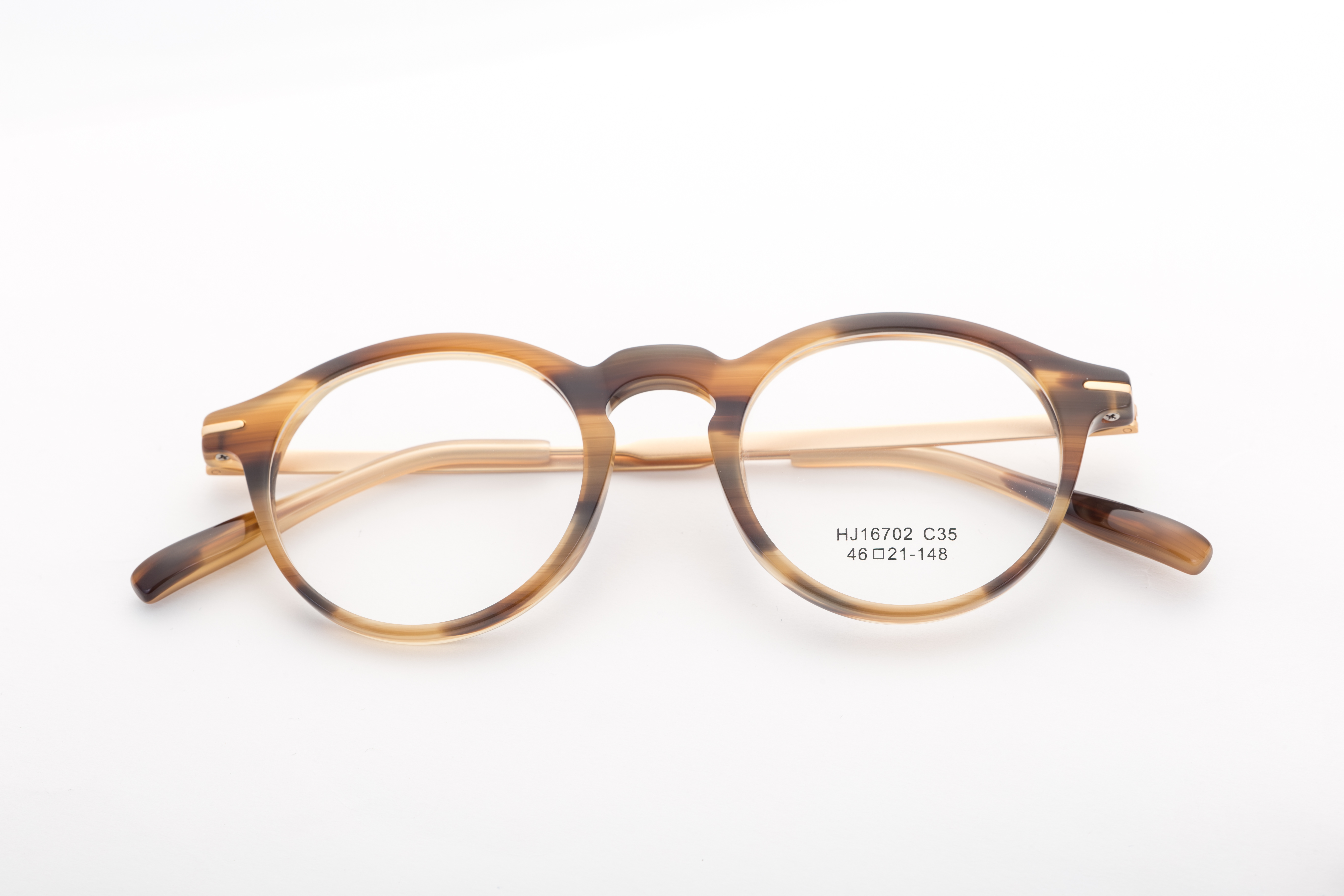 Half Titanium Frames Optical Morden Light Ladies Round Titanium Optical Glasses Frame Retro Luxury Eyeglasses Frames