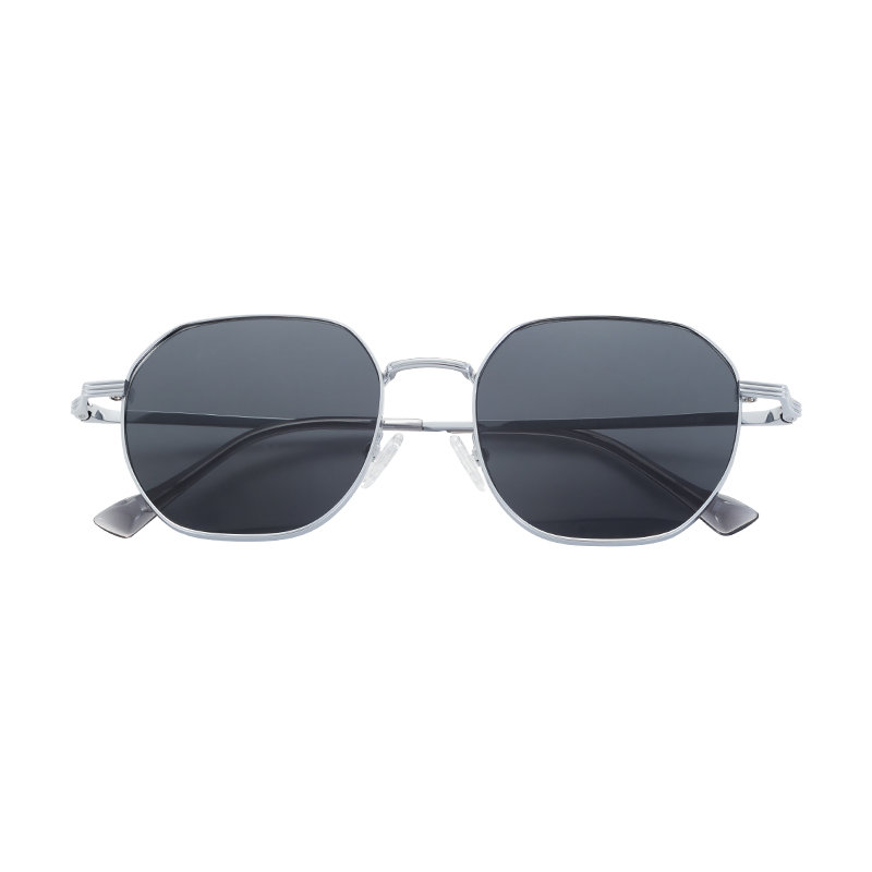 Manufacturer Wholesale Customized Lens Half Titanium Frame Sunglasses Trendy Oval Top Classic Sunnies