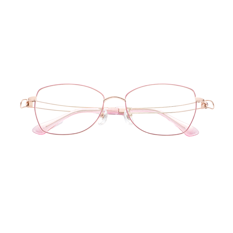 intage Solid Pattern Semi-Titanium Optical Spectacle Frames Anti-Glare Driving Glasses with OEM ODM Service