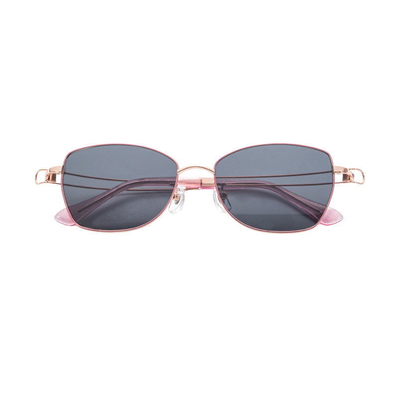 OEM ODM Polarized Sunglasses Semi-Titanium Adjustable Nose Pads Round UV400 Sun Glasses Eyewear Gold Silver for Fishing Cycling