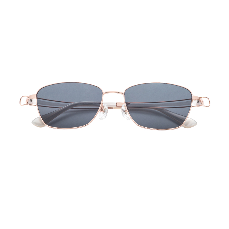 Semi Titanium Round Polarized Sunglasses UV400 Protection OEM ODM Custom Sun Shades Eyewear Frame for Men and Women