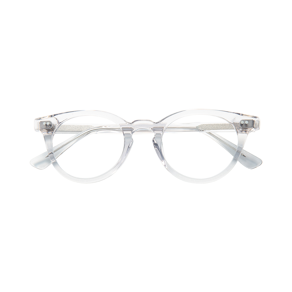Wholesale Luxury Multi Color Adult Semi-Circular Curved Glasses Transparent Acetate Glasses Frame