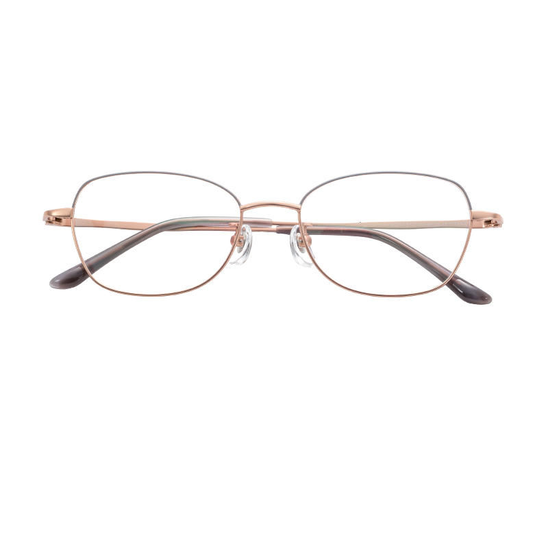 Wholesale Factory Direct Trendy Stylish Lightweight Durable Half Titanium Glasses Frames Eyeglasses