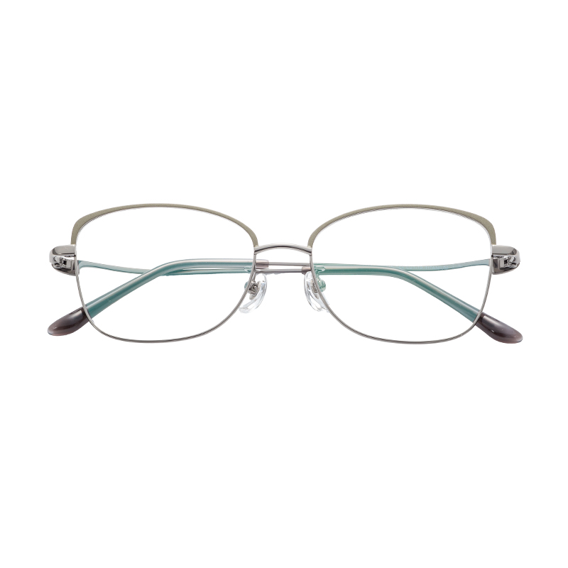 Trendy Lightweight Unisex Wholesale Durable Half Titanium Glasses Frames Optical Frames Eyeglasses