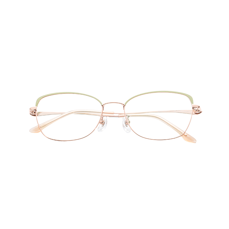 Trendy Lightweight  Unisex Half titanium glasses frames eye glasses frames luxury Spectacles