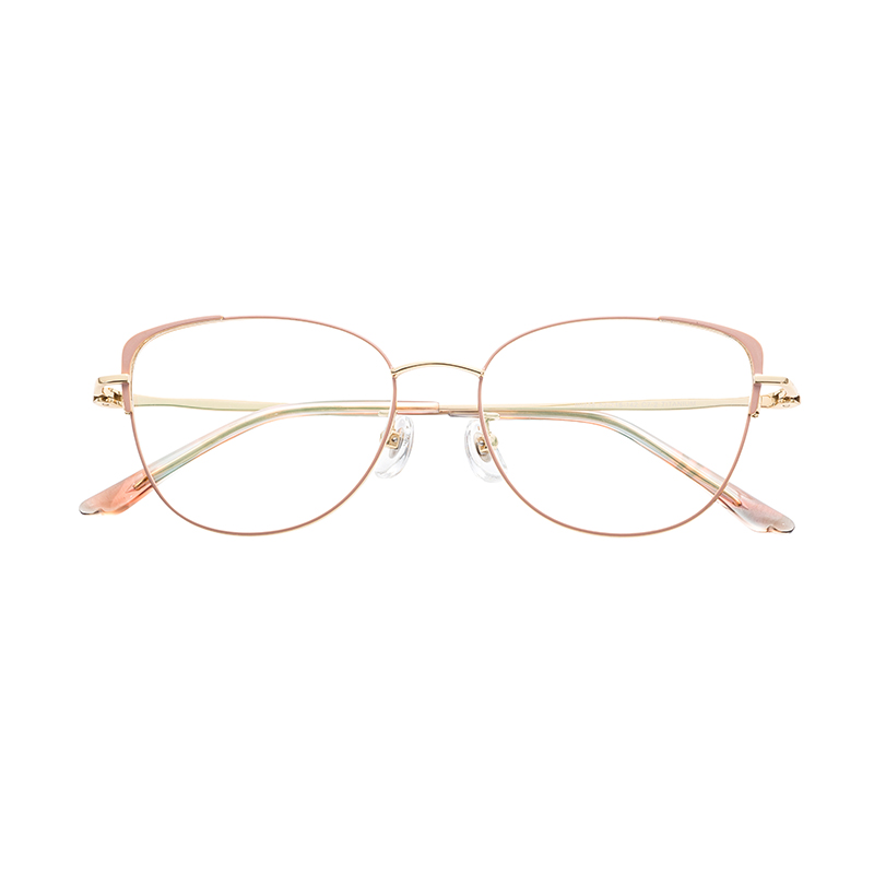 Trendy Wholesale Customized High Quality Lightweight Durable Half Titanium Glasses Frames Eyeglasses