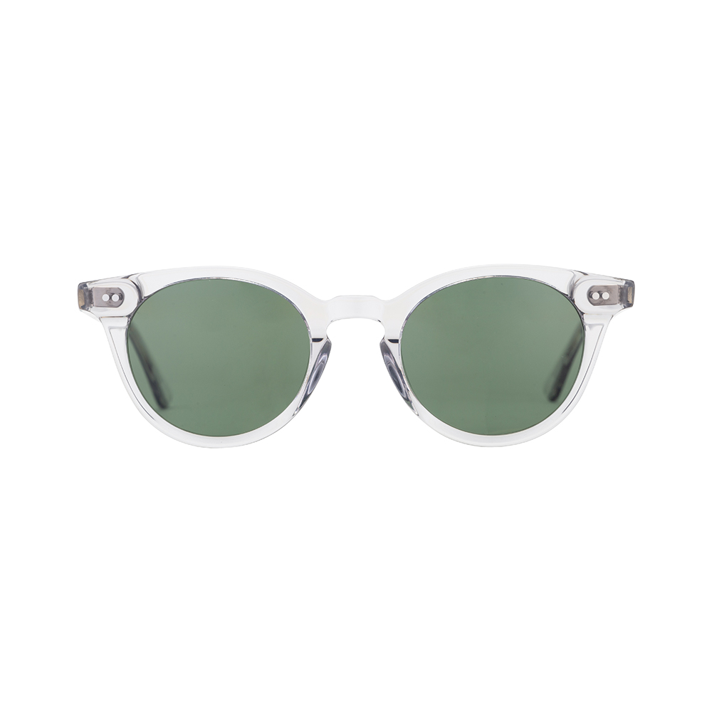 Cheap Custom Fashionable Uv Sunglasses Cute Sunglasses For Women Transparent Crystal Acetate Fiber Sunglasses