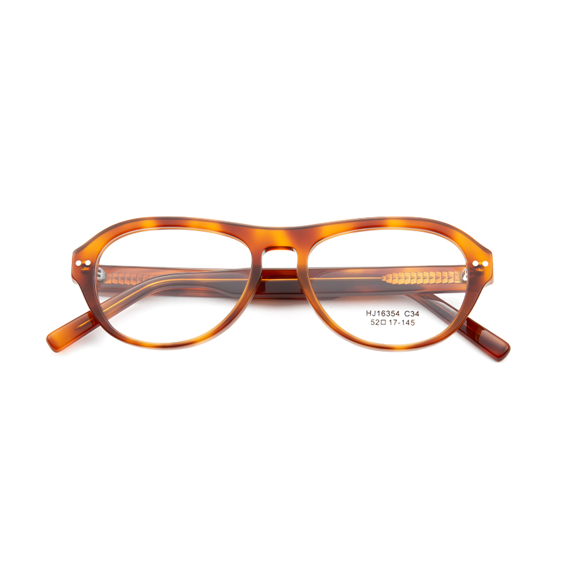 Women Men Spectacle Frame Myopic Support Prescription Lens Vintage Round Eyewear Acetate Optical Eyeglasses