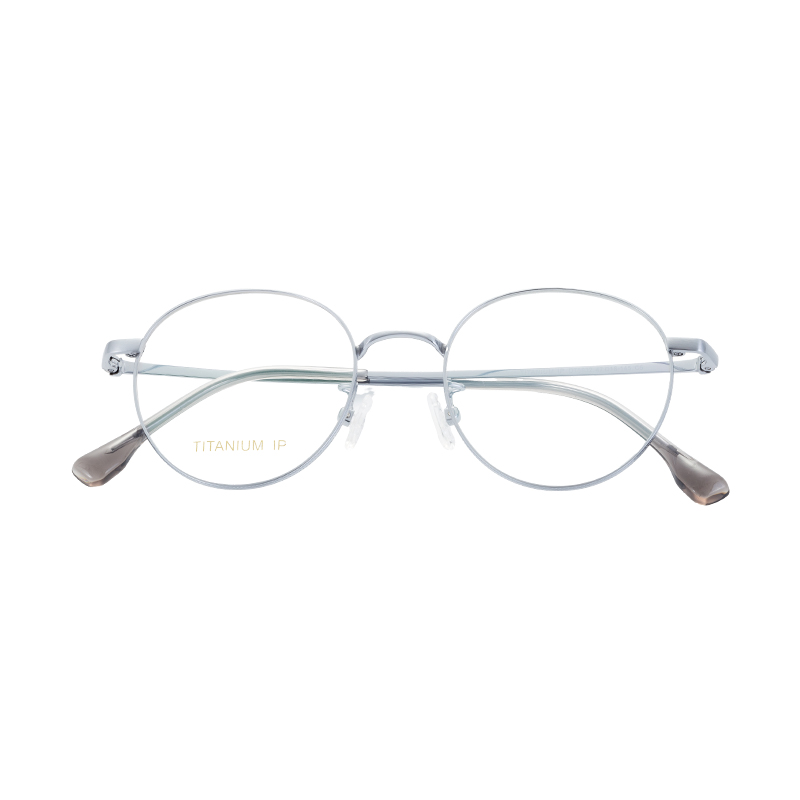 Half Titanium Blue Light Glasses For Men Frameless Round Glasses Computer Glasses UV400 Protection Eyeglasses