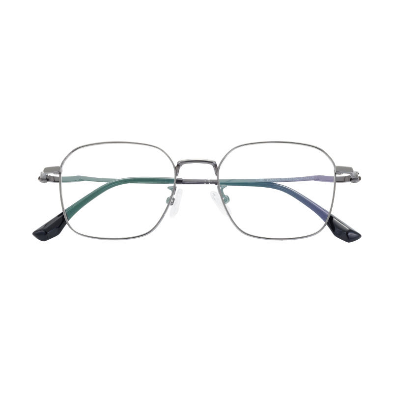 Hot-Selling Round Alloy Ultralight Eyeglasses Spectacle High End Design Optical Half Titanium Eyeglasses Frames