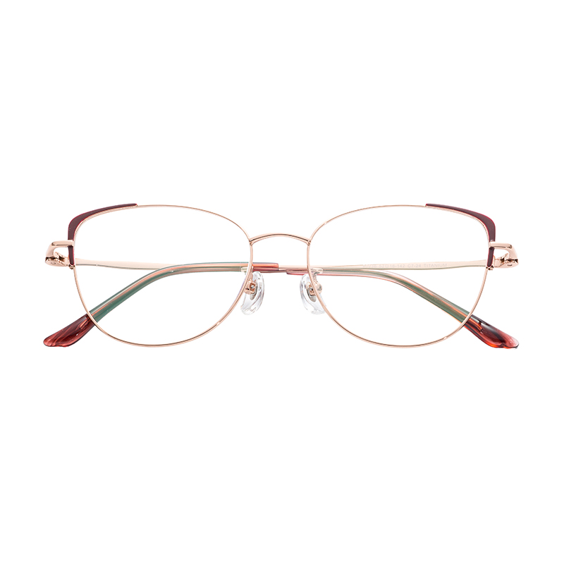 Popular Modern Unisex Factory Direct Sale Creative Design Comfortable Affordable Half Titanium Glasses Frames Eyeglasses