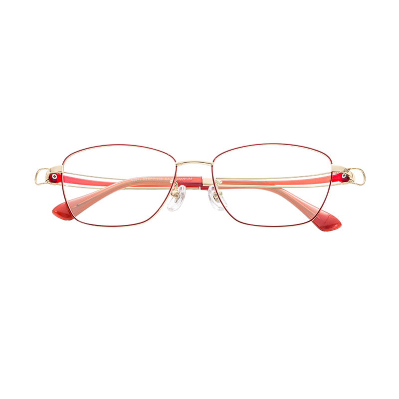 Premium Diamond-Shaped Blue Light Blocking Glasses Anti-Fatigue Optical Spectacle Eyewear Semi-Titanium Frame OEM ODM Service