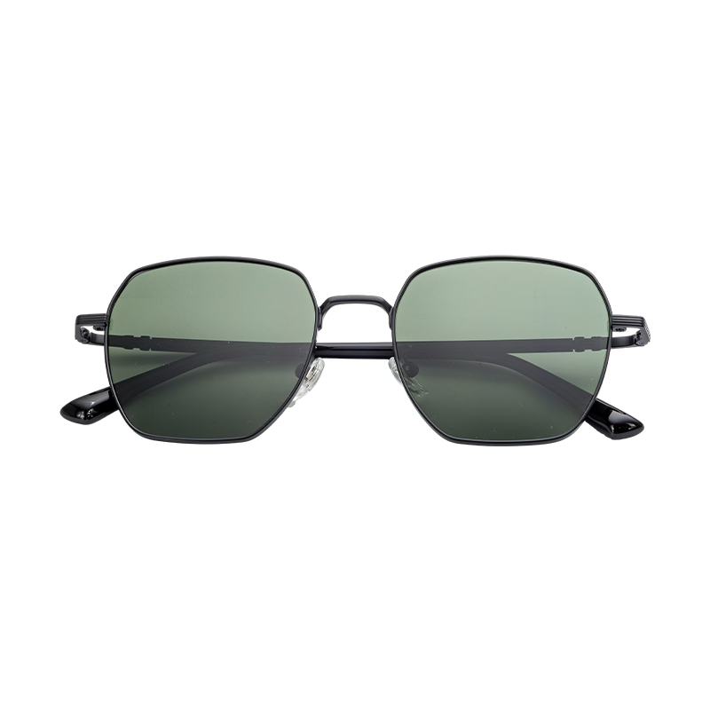 HJ16461-Metal Custom Fashion Sunglasses Polygonal Metal Sun Glasses Suitable for Driving & Outdoor 
