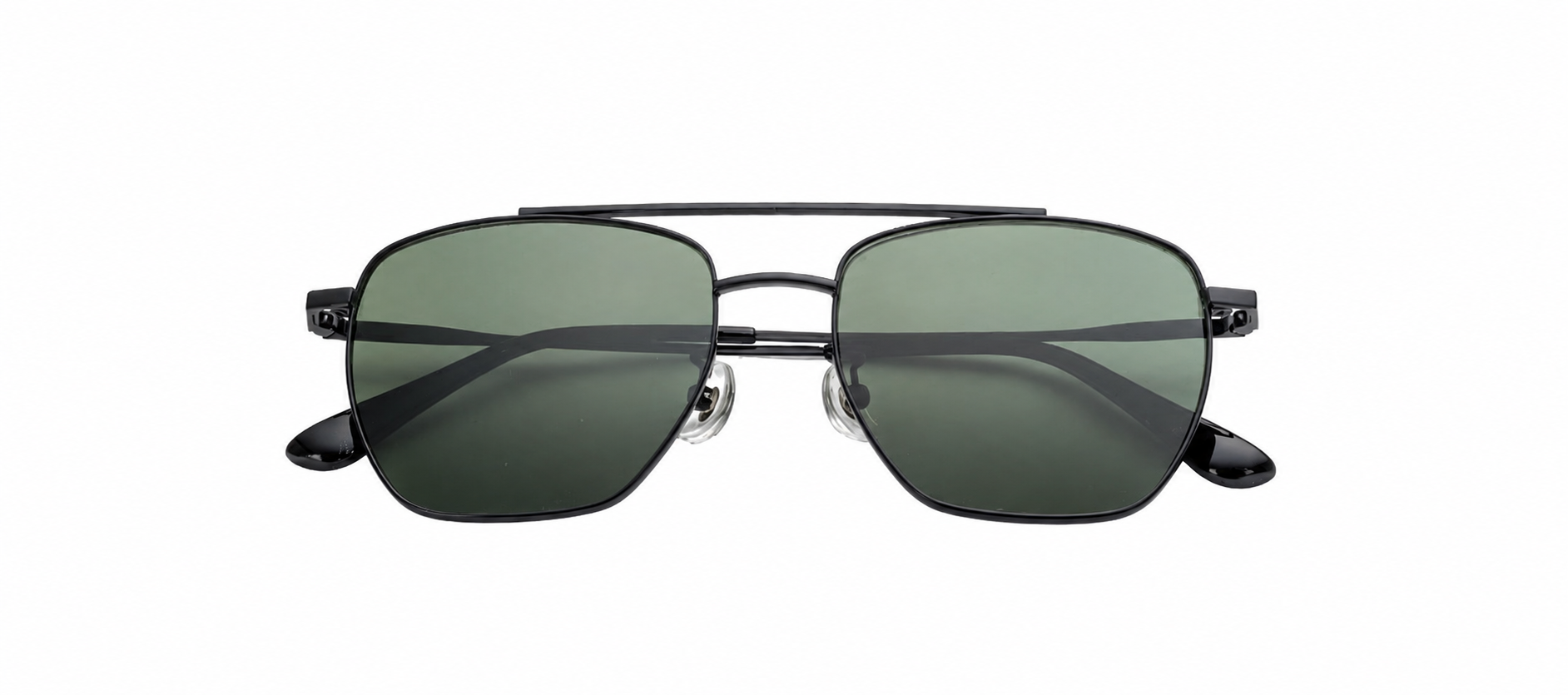 HJ16463-Metal Factory Wholesaler New Sunglasses Double Beam Design Anti-blue light Metal Sun Glasses for Men and Women Driving Travel