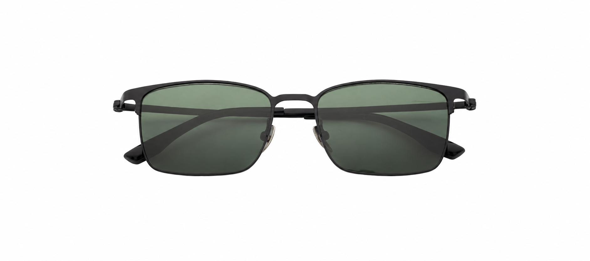 HJ20012-Titanium UV400 Protection Semi Titanium Shades Sunglasses Classic square men Style Private Label Optics For Outdoor