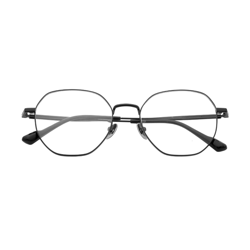 HJ26021-Titanium Wholesale Pure Titanium Full frame Eyeglasses Frames for Men Lightweight youth Optical Glasses