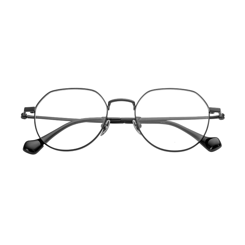 HJ2018- Titanium New Semi-Titanium Eyeglass frames Durable Full-Rim Prescription Glasses Frames Bulk Supplier