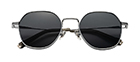 HJCK9842-Titanium Hot Selling Round Frame Sunglasses Men Women fashion Glasses Unisex UV400 Customs Shades Sunglasses logo