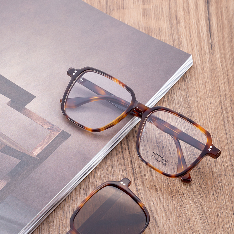 Custom Logo Eyeglasses Frames For Women Men Asexual Square Mazzucchelli Eyeglass Frame