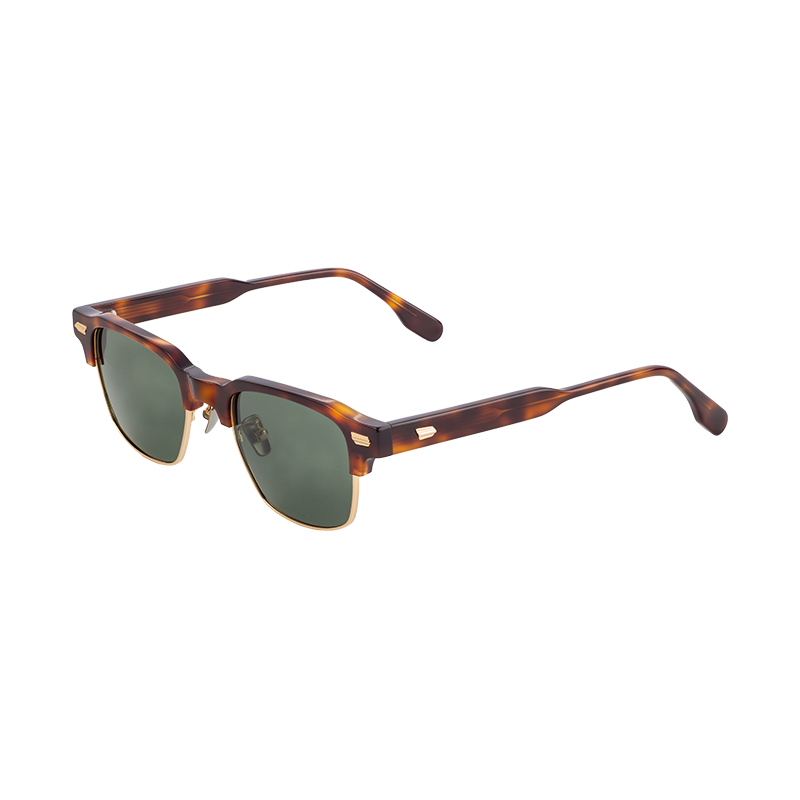 New Fashion Unique Man Small Square Metal Acetate Sunglasses Eyewear Custom Oem Metal Acetate Sunglasses For Men Women