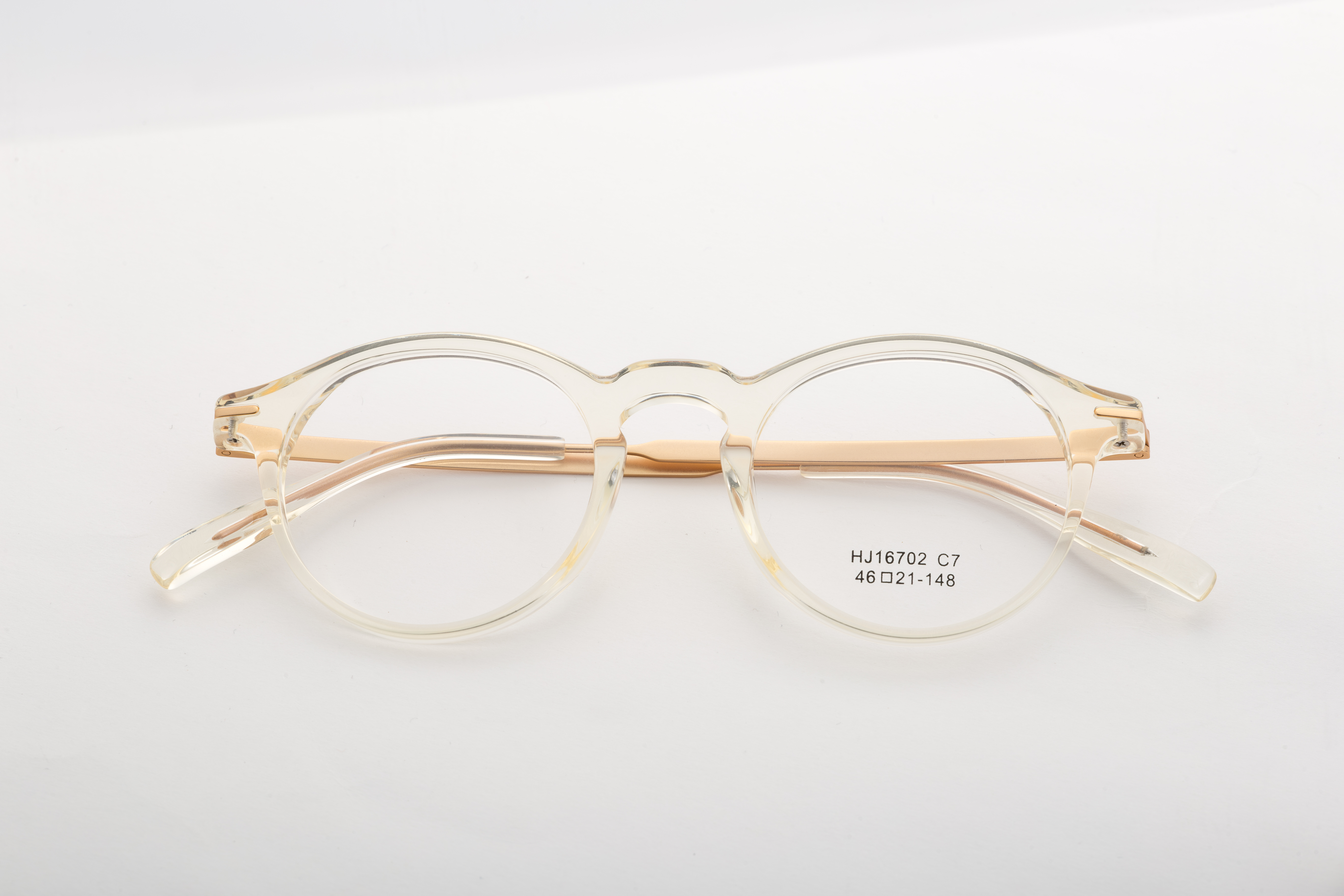 Half Titanium Frames Optical Morden Light Ladies Round Titanium Optical Glasses Frame Retro Luxury Eyeglasses Frames