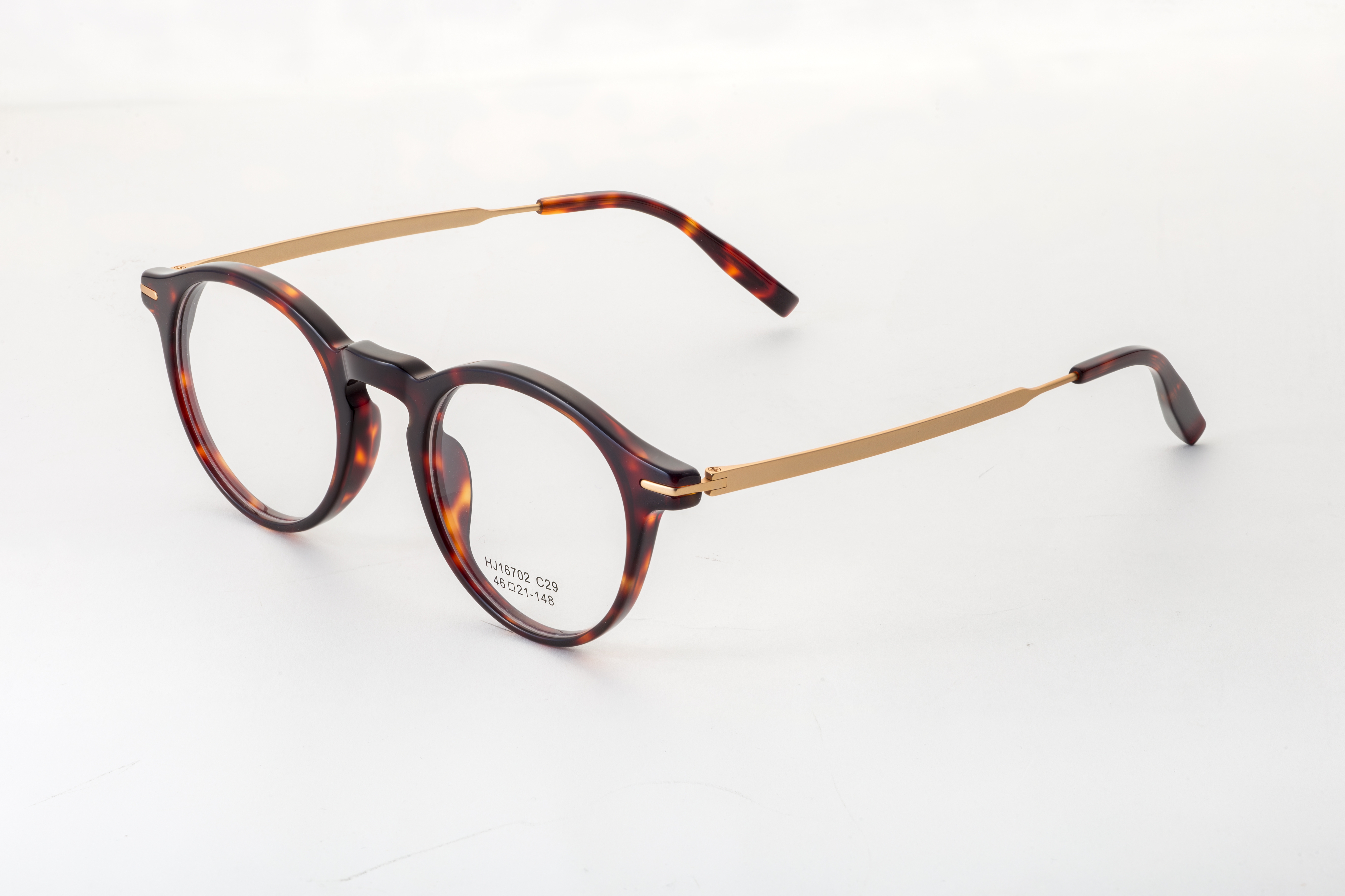 Half Titanium Frames Optical Morden Light Ladies Round Titanium Optical Glasses Frame Retro Luxury Eyeglasses Frames