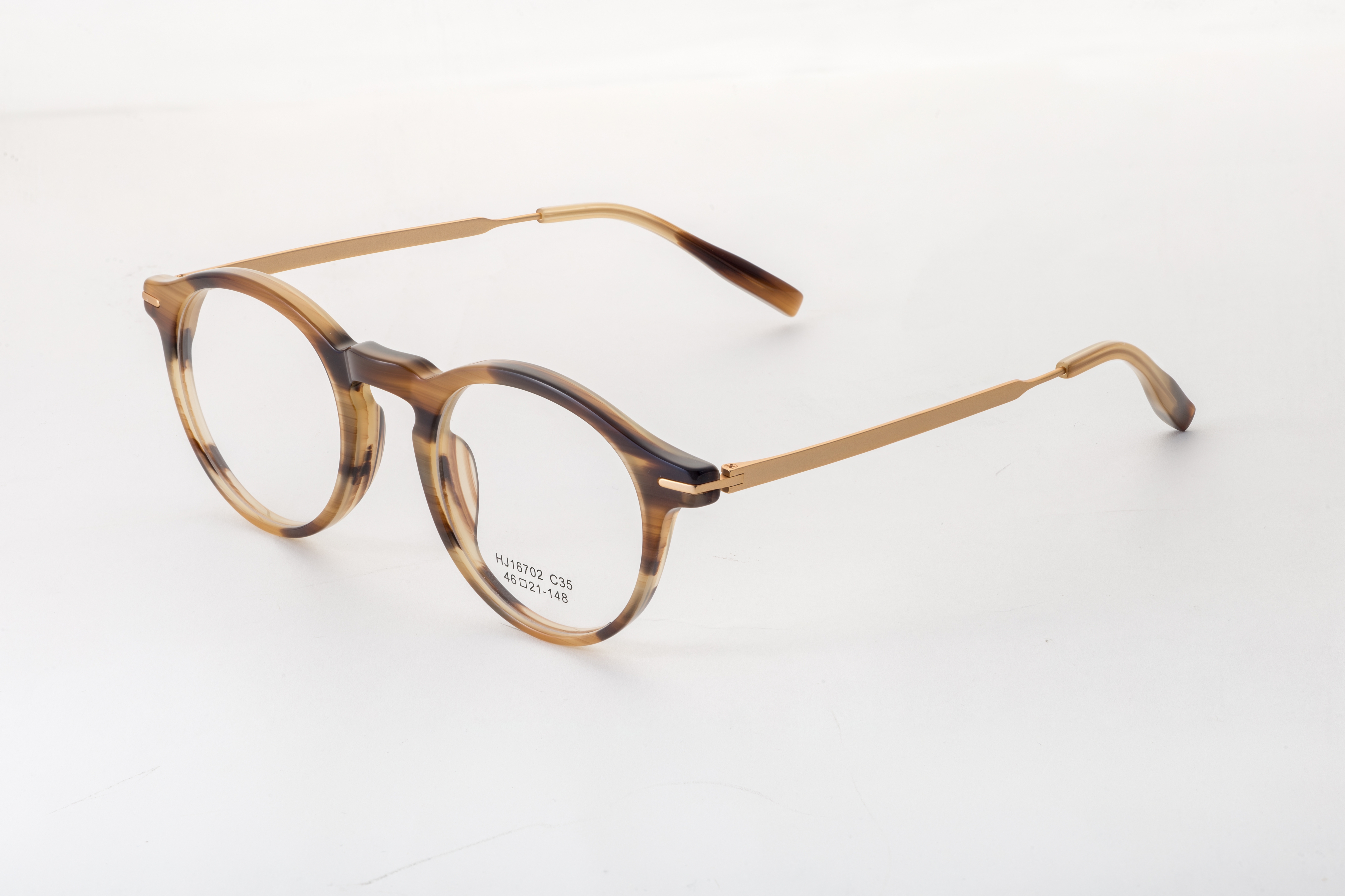 Half Titanium Frames Optical Morden Light Ladies Round Titanium Optical Glasses Frame Retro Luxury Eyeglasses Frames