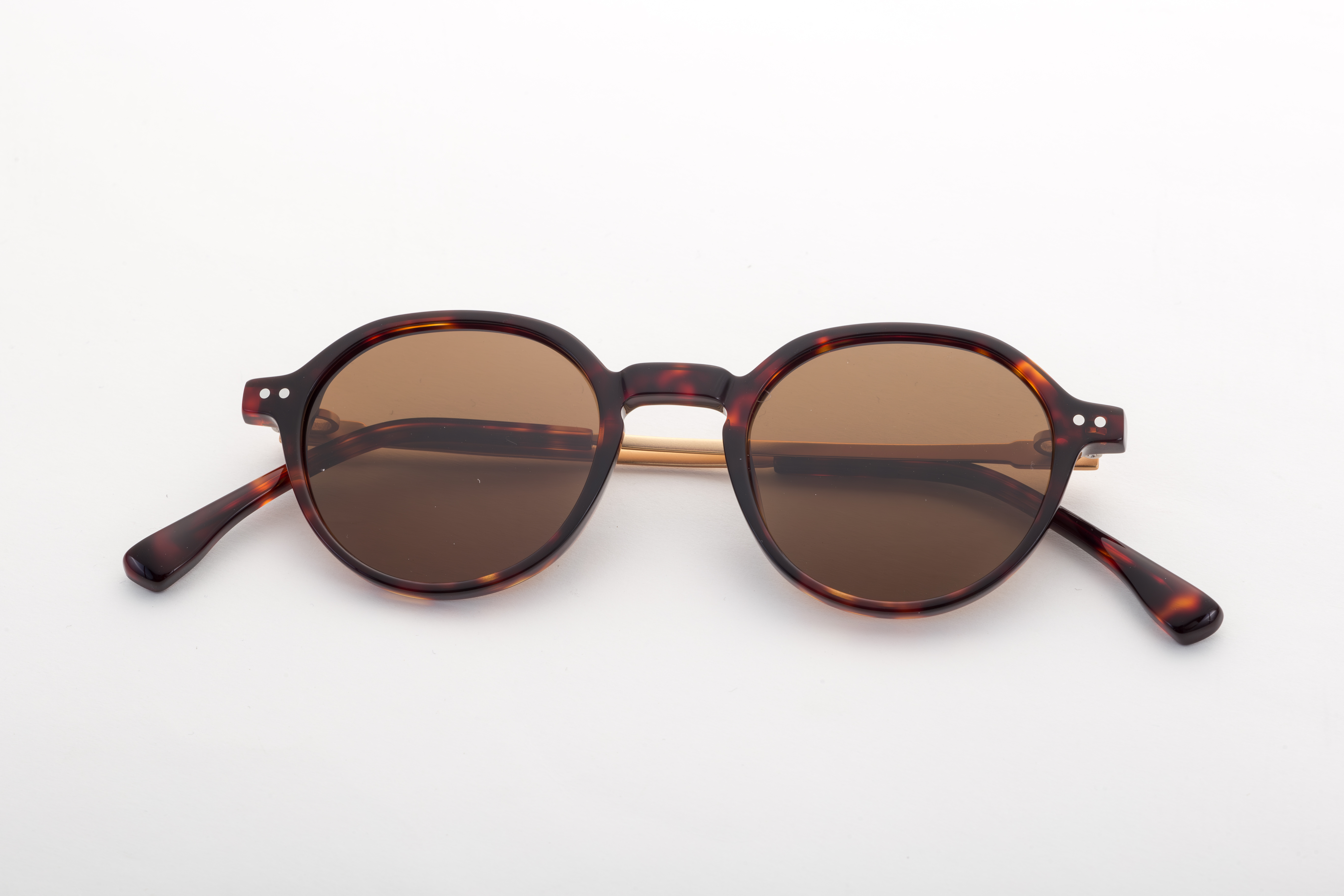 Custom Vintage Designer Sunglasses Men Half Titanium Round Sun Glasses Ladies Shades Eyewear