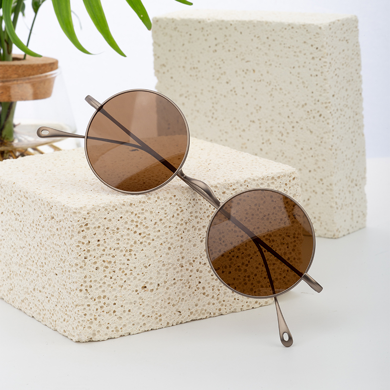 Wholesale Classics Glasses Anti Blue Light Blocking Protect Eye Metal Round Retro Frame Eyeglasses
