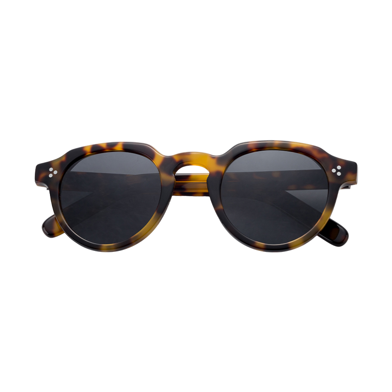 Custom Retro Round Shades Glasses Men Biodegradable Sun Glasses Women Fashion High Quality Acetate Sunglasses