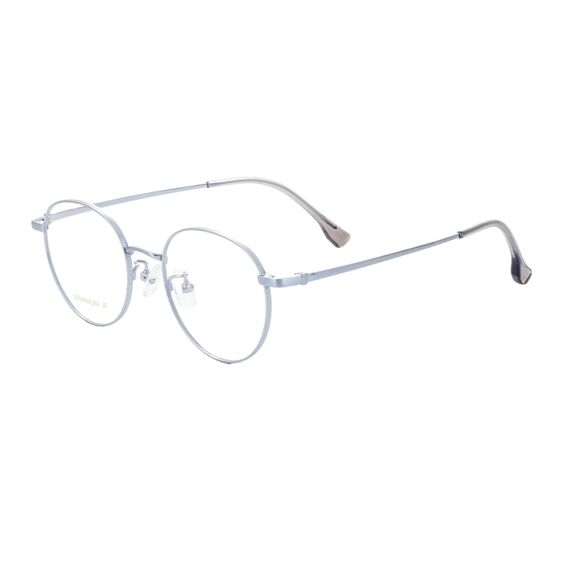 Half Titanium Round Reading Glasses Blue Light Blocking Eyeglasses Readers Frameless Eyewear For Men Women
