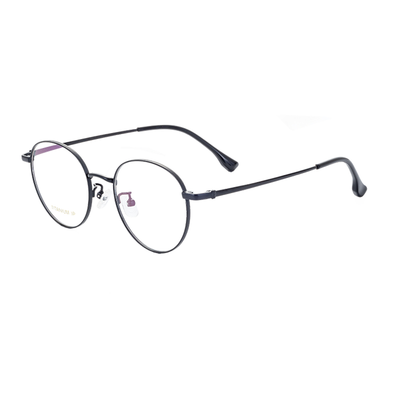 Half Titanium Round Reading Glasses Blue Light Blocking Eyeglasses Readers Frameless Eyewear For Men Women