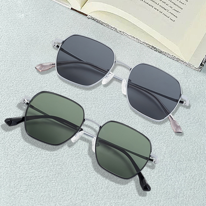 T21106-series Photochromic Custom UV400 Aviation Style Sunglasses Ultralight Titanium New For Men Adult Unisex