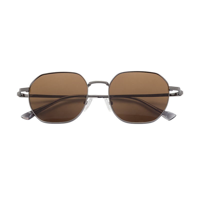 Manufacturer Wholesale Customized Lens Half Titanium Frame Sunglasses Trendy Oval Top Classic Sunnies