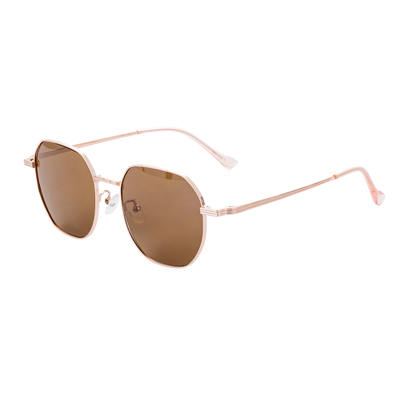Manufacturer Wholesale Customized Lens Half Titanium Frame Sunglasses Trendy Oval Top Classic Sunnies