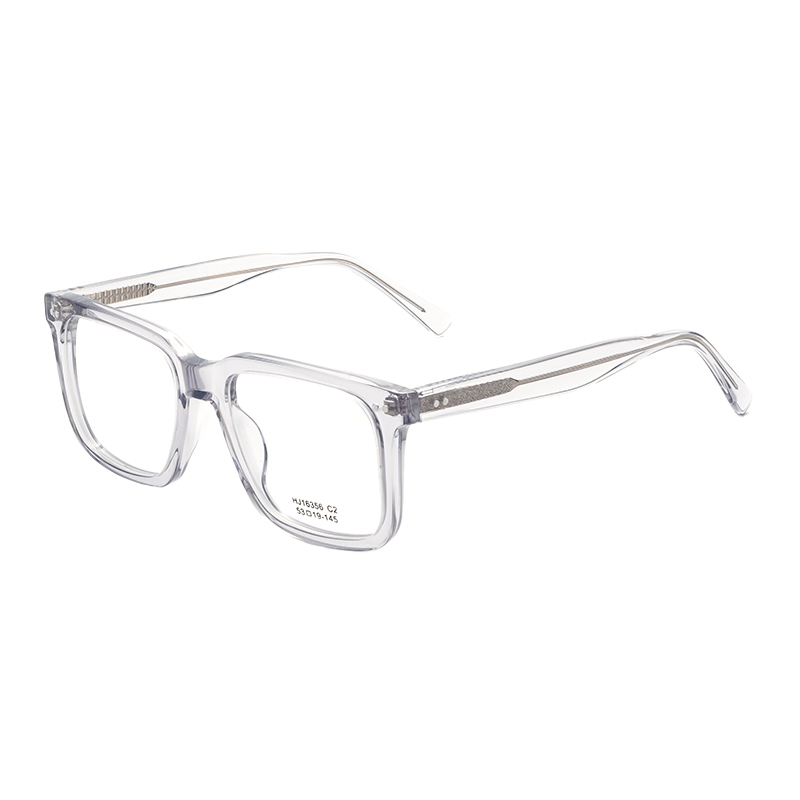Fashion Comfortable Square Acetate Glasses Trendy Lightweight Acetate Eyewear Frames for Men/Women