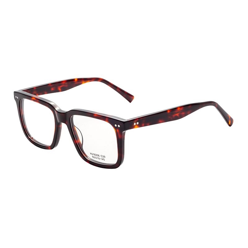 Fashion Comfortable Square Acetate Glasses Trendy Lightweight Acetate Eyewear Frames for Men/Women