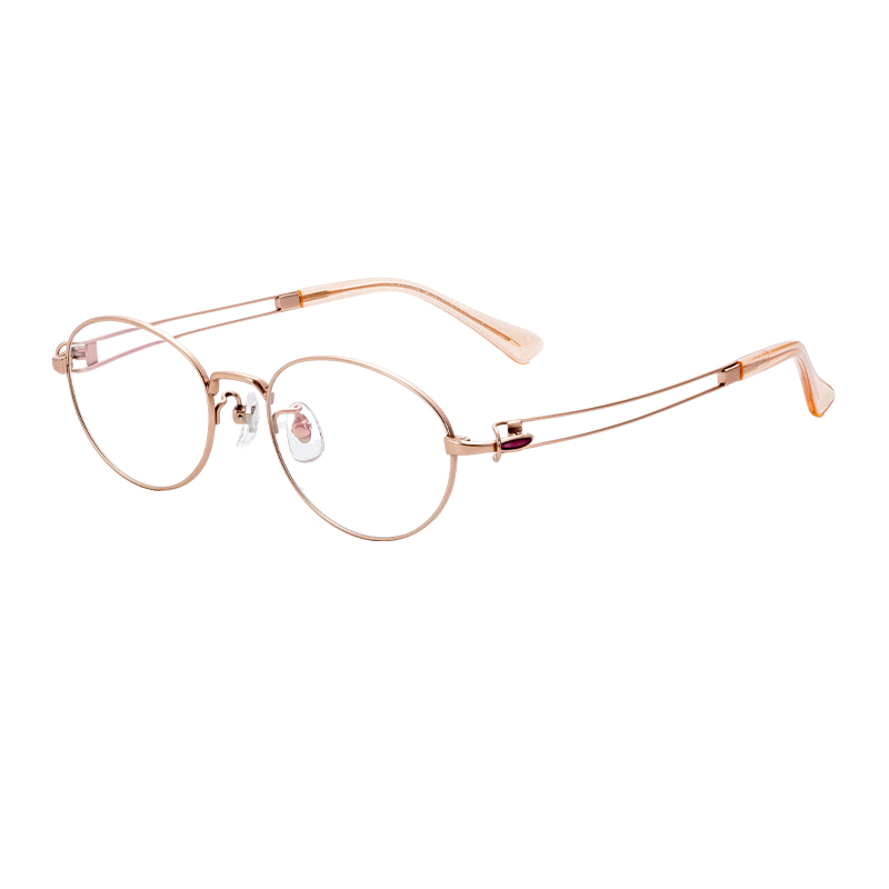 Semi-Titanium Lightweight Durable Optical Glasses Frames Customized Diamond Face OEM ODM Reading Eyeglasses Spectacle Frame
