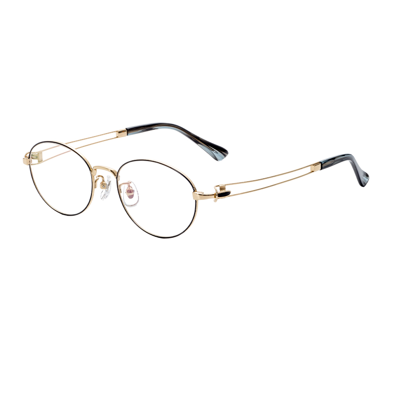 Semi-Titanium Lightweight Durable Optical Glasses Frames Customized Diamond Face OEM ODM Reading Eyeglasses Spectacle Frame