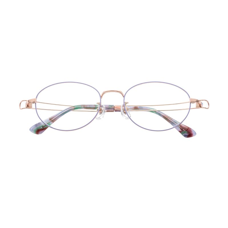 Semi-Titanium Lightweight Durable Optical Glasses Frames Customized Diamond Face OEM ODM Reading Eyeglasses Spectacle Frame