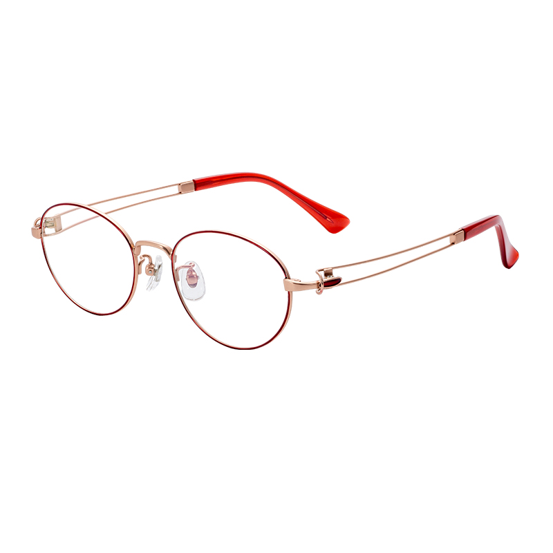 Semi-Titanium Lightweight Durable Optical Glasses Frames Customized Diamond Face OEM ODM Reading Eyeglasses Spectacle Frame