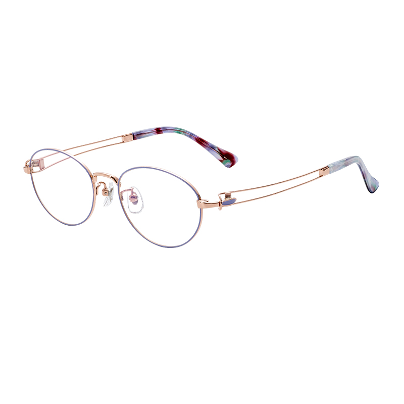 Semi-Titanium Lightweight Durable Optical Glasses Frames Customized Diamond Face OEM ODM Reading Eyeglasses Spectacle Frame