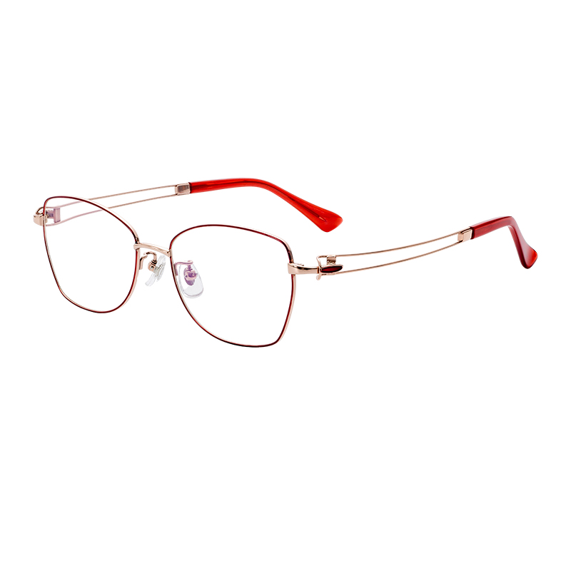 intage Solid Pattern Semi-Titanium Optical Spectacle Frames Anti-Glare Driving Glasses with OEM ODM Service