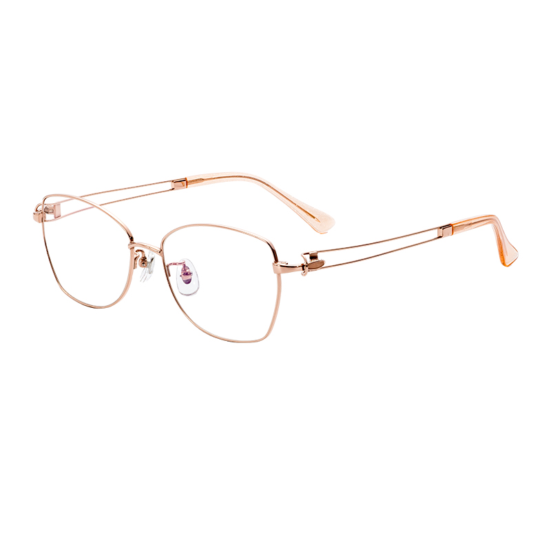 intage Solid Pattern Semi-Titanium Optical Spectacle Frames Anti-Glare Driving Glasses with OEM ODM Service