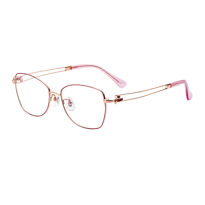 intage Solid Pattern Semi-Titanium Optical Spectacle Frames Anti-Glare Driving Glasses with OEM ODM Service