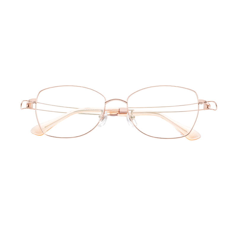 intage Solid Pattern Semi-Titanium Optical Spectacle Frames Anti-Glare Driving Glasses with OEM ODM Service