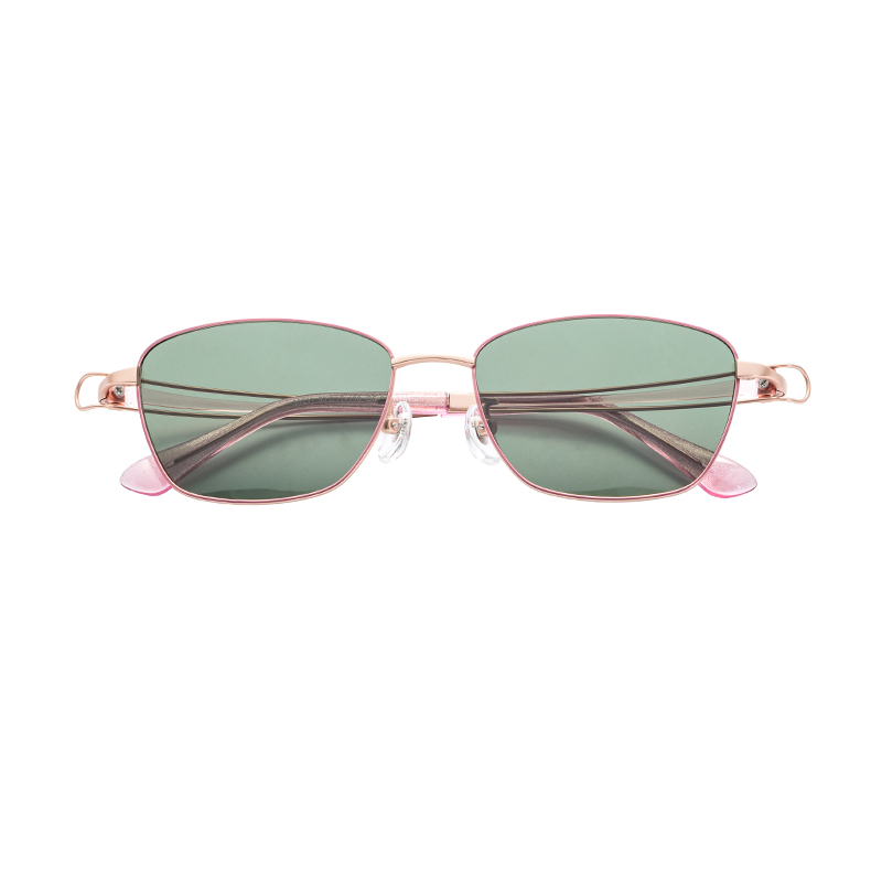 Semi Titanium Round Polarized Sunglasses UV400 Protection OEM ODM Custom Sun Shades Eyewear Frame for Men and Women