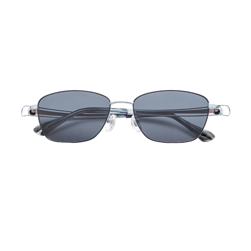 Semi Titanium Round Polarized Sunglasses UV400 Protection OEM ODM Custom Sun Shades Eyewear Frame for Men and Women